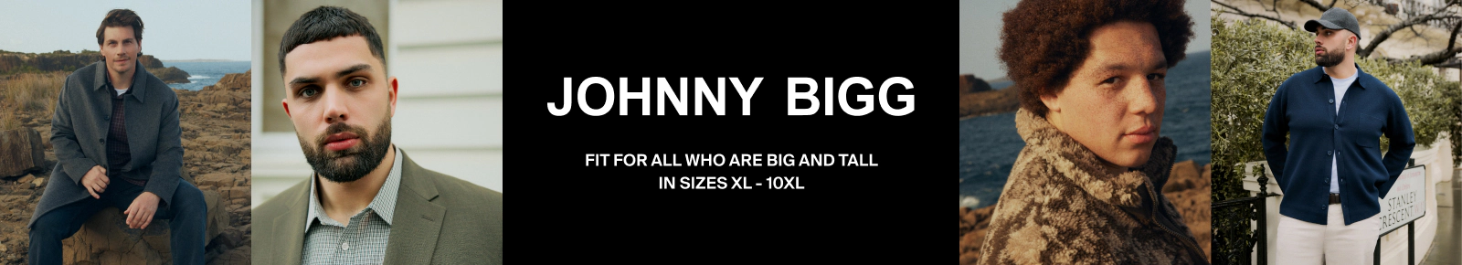 Johnny Bigg. Fit for all who are big and tall in sizes XL- 10XL.