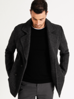 Natural for Men Mens Clothing Coats Short coats Elvine Tweed Coat in Beige 