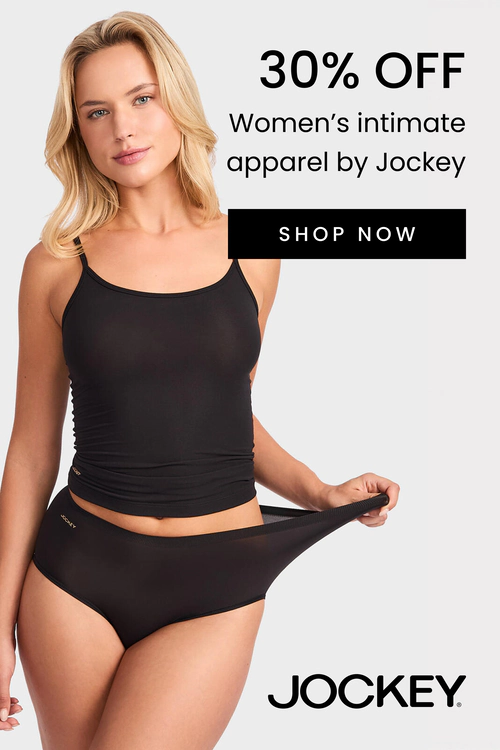 30% Off Women's intimate apparel by Jockey. Shop Now.