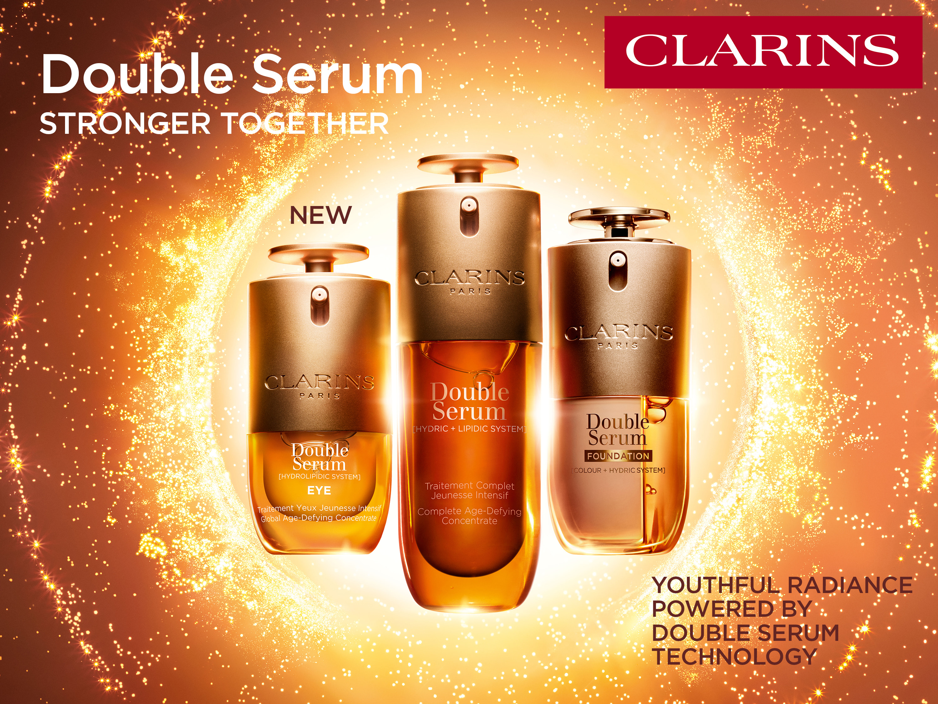 Clarins double serum stronger together