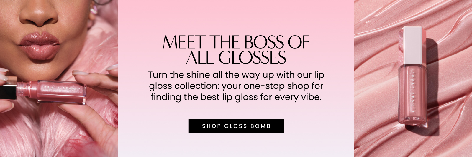 Meet the boss of all glosses. Turn the shine all the way up with our lip gloss collection: your one-stop shop for finding the best lip gloss for every vibe. Shop Gloss Bomb