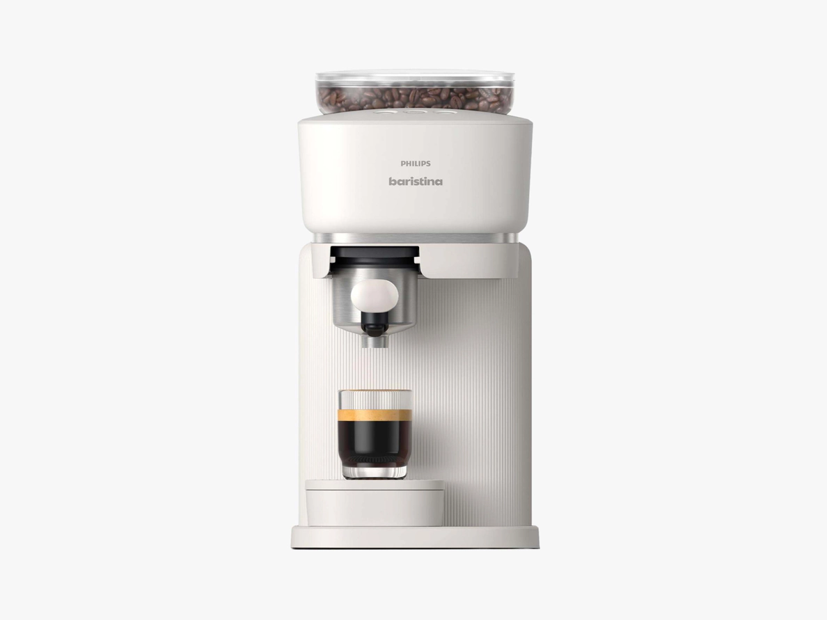 Click here to shop the Philips Baristina Espresso Machine BAR300/00 in Cloud White