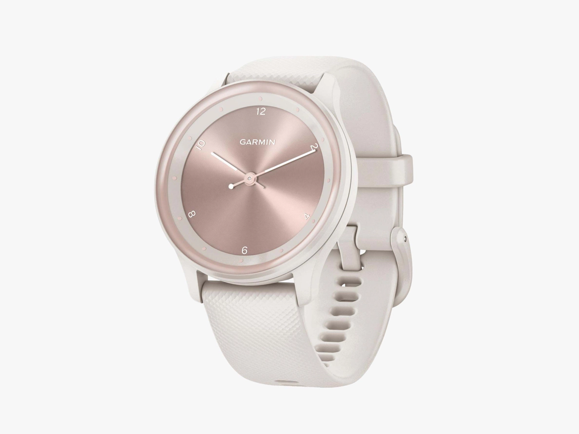 Click here to shop the Garmin Vivomove Sport Hybrid Smartwatch in Ivory