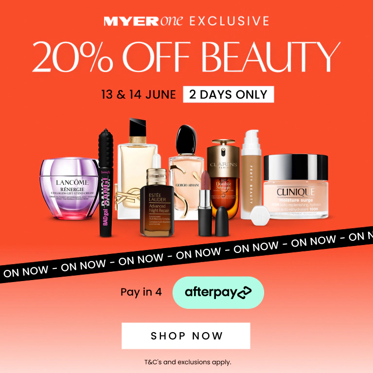 20% OFF BEAUTY. 13 & 14 JUNE 2 DAYS ONLY.