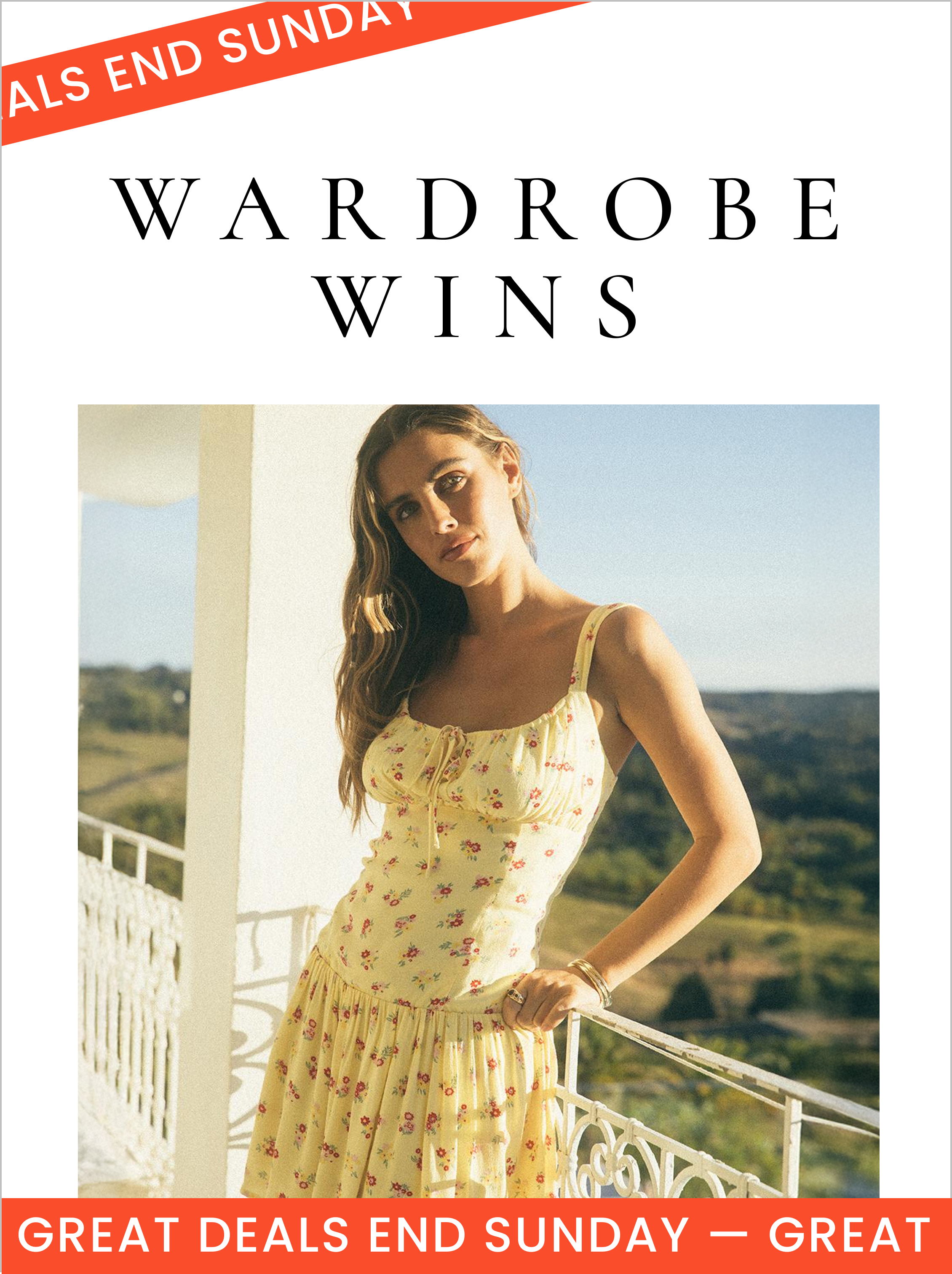 Wardrobe Wins Ends Sunday. Click here to shop now.