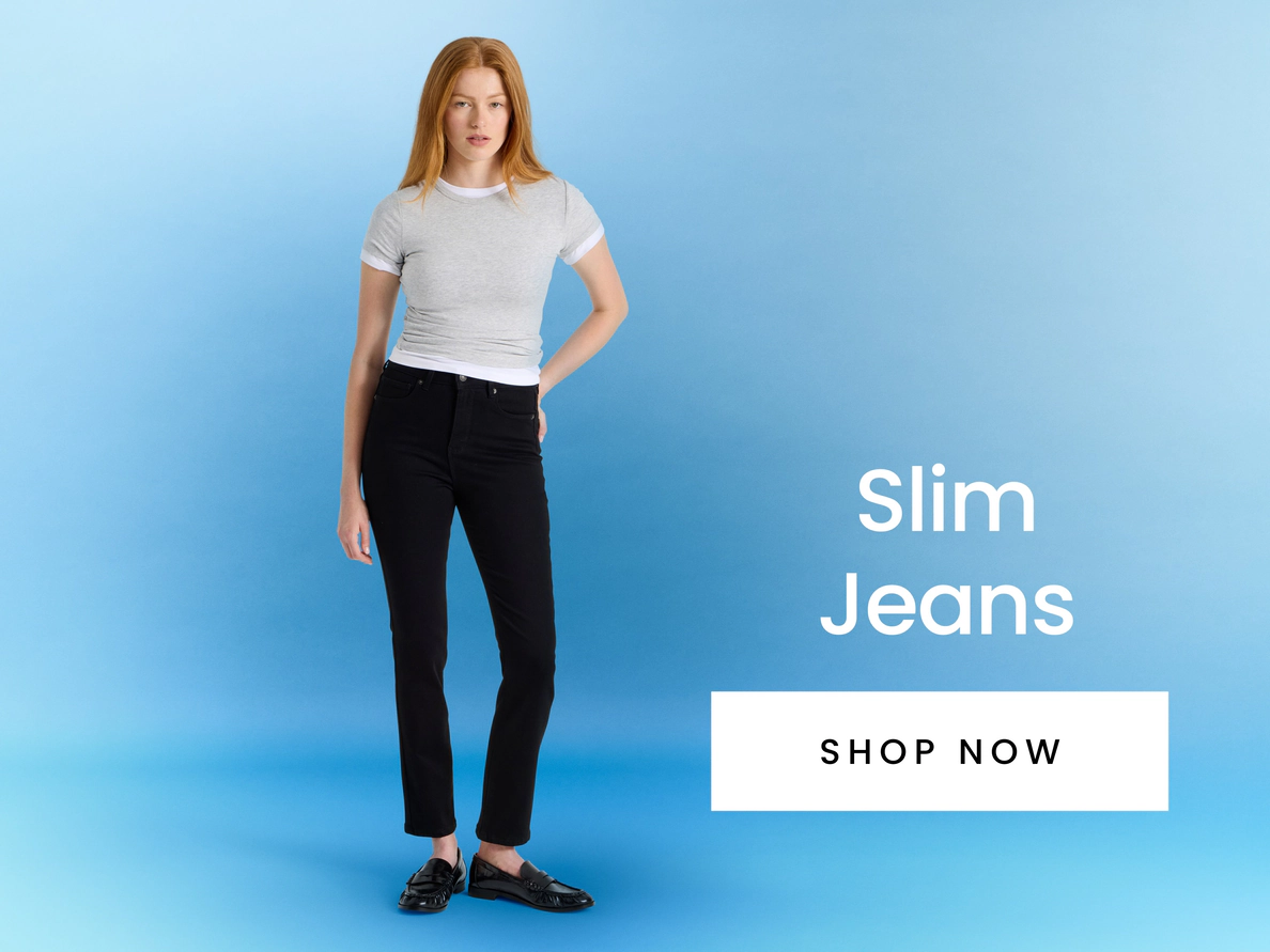 Women's slim denim jeans. Shop now.