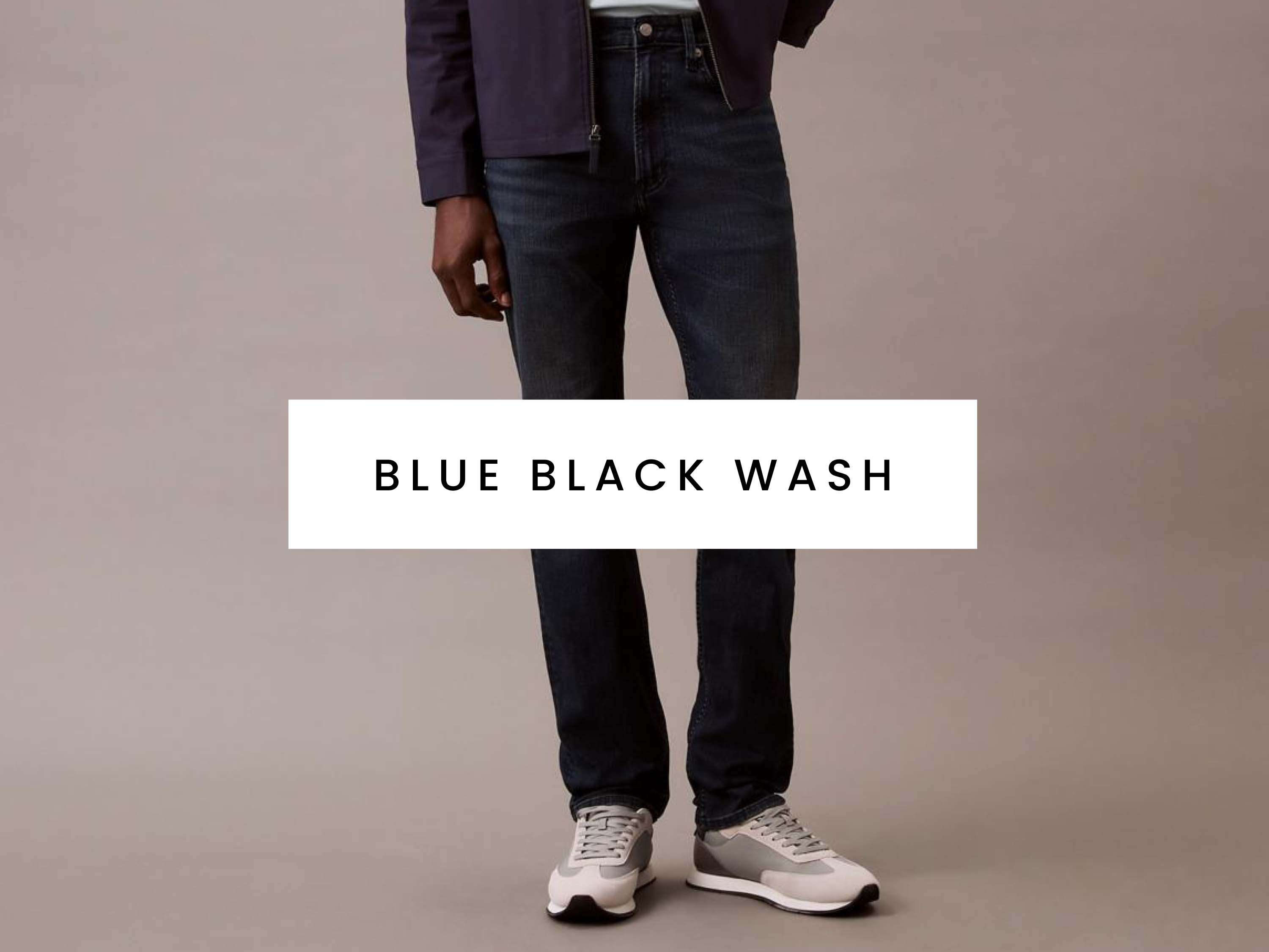 Men's black wash jeans. Shop now.
