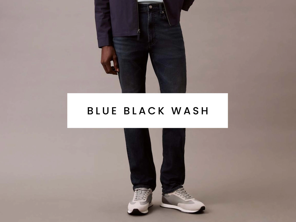 Men's black wash jeans. Shop now.