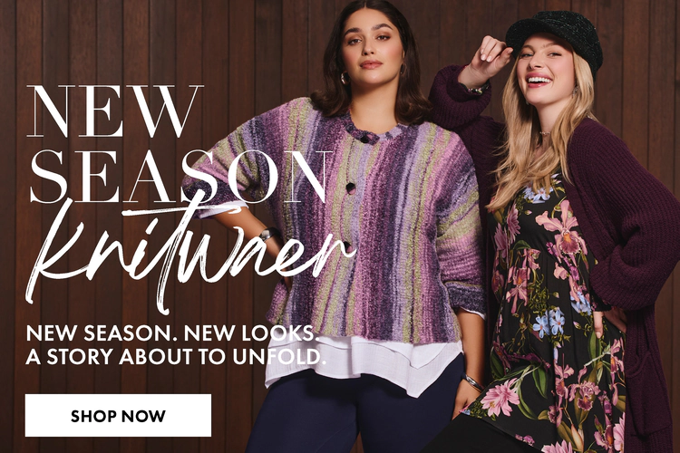 New season knitwear. New season. New looks. A story about to unfold. Shop now