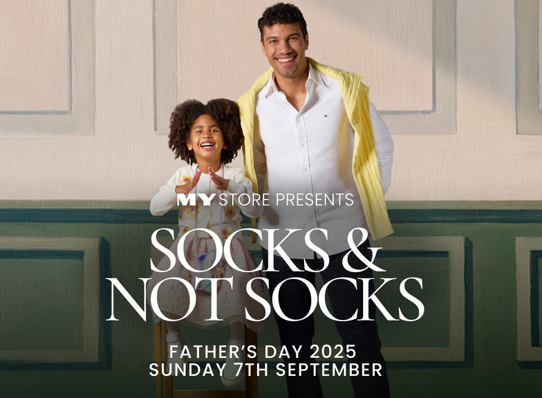 My Store Presents - Socks & Not Socks. Father's Day 2025 Sunday 7th September.