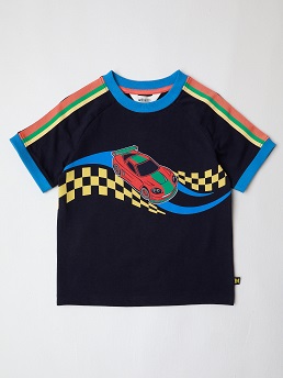 Store Delivery Wk: S01
Item Description: S/S RAGLAN PRINT TEE  - MULTI RACER/ CHARCOAL
Colour: CHARCOAL
Image Type: Online & *EDITED Hi-Res