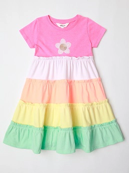 Store Delivery Wk: W24
Item Description: S/S TIERED KNIT DRESS W/ DAISY SEQUIN - RAINBOW
Colour: Rainbow
Image Type: Online & *EDITED Hi-Res