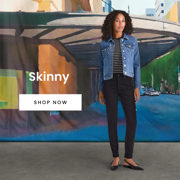 Women's skinny denim jeans. Shop now.