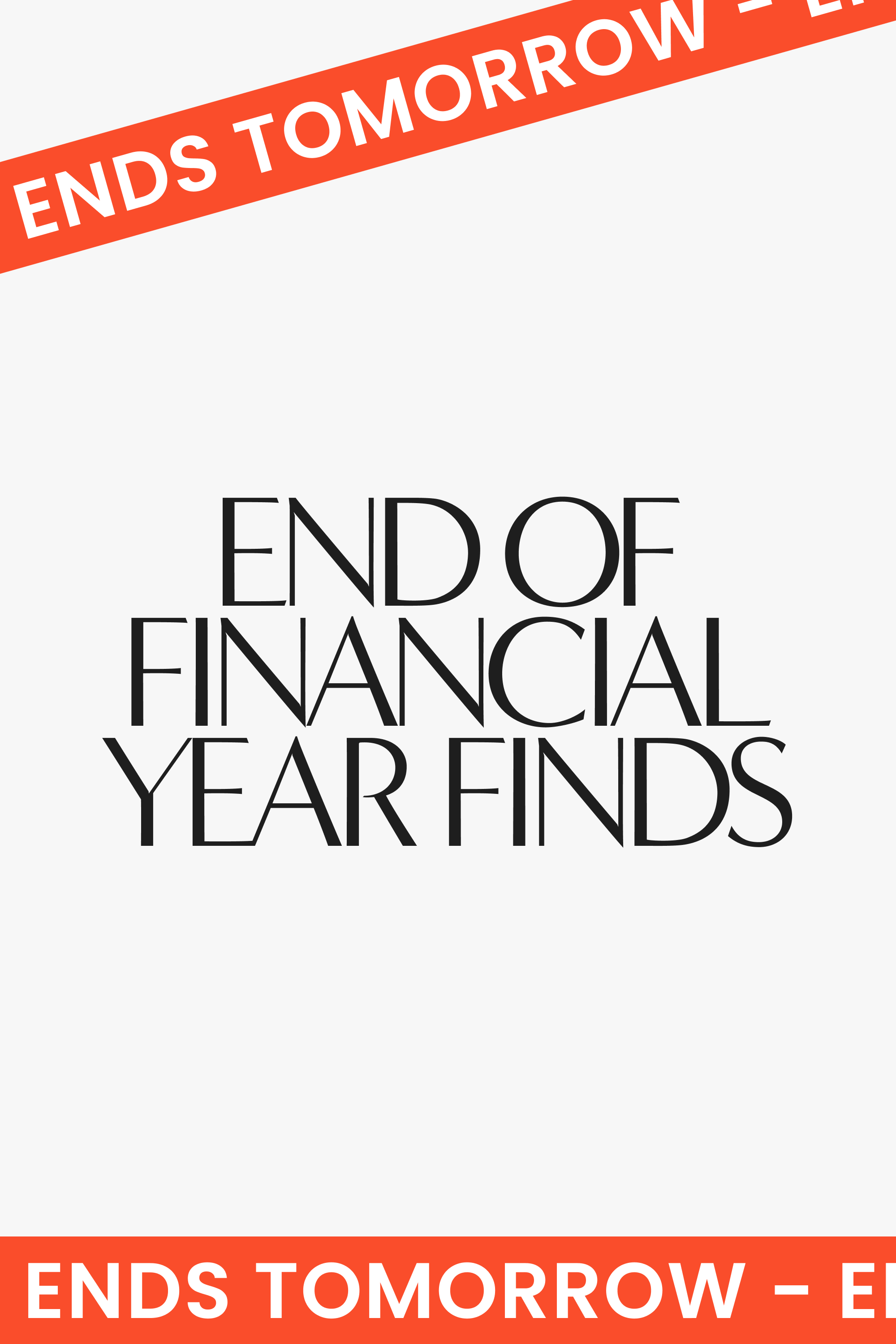 EOFY ends tomorrow