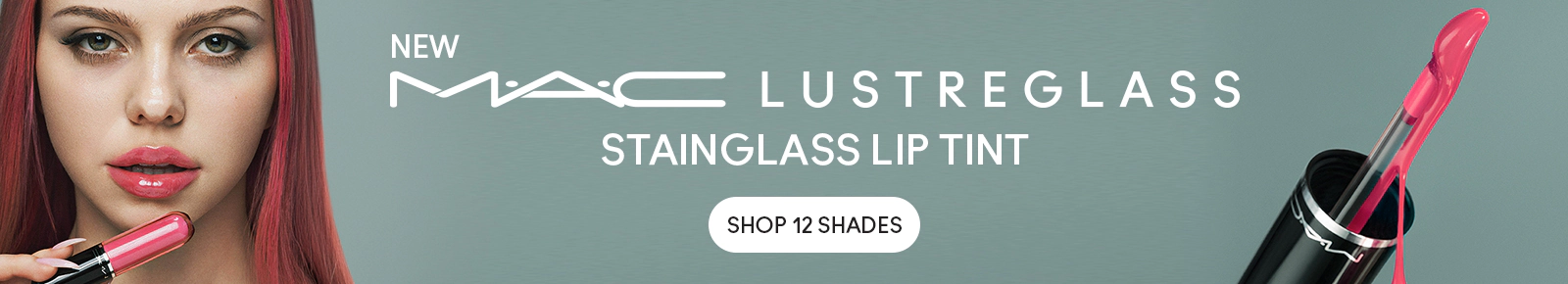 M·A·C New Lustreglass Stainglass Lip Tint. Shop 12 Shades. Shop Now.