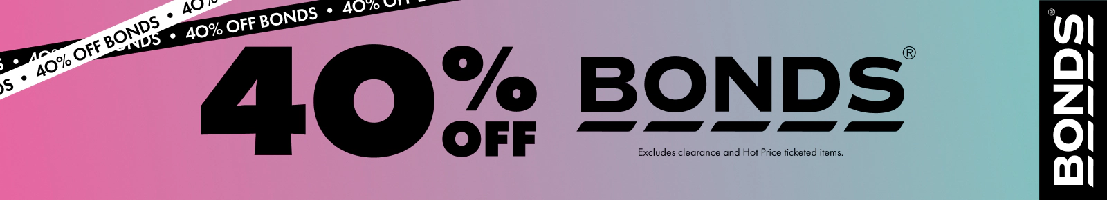 40% off BONDS