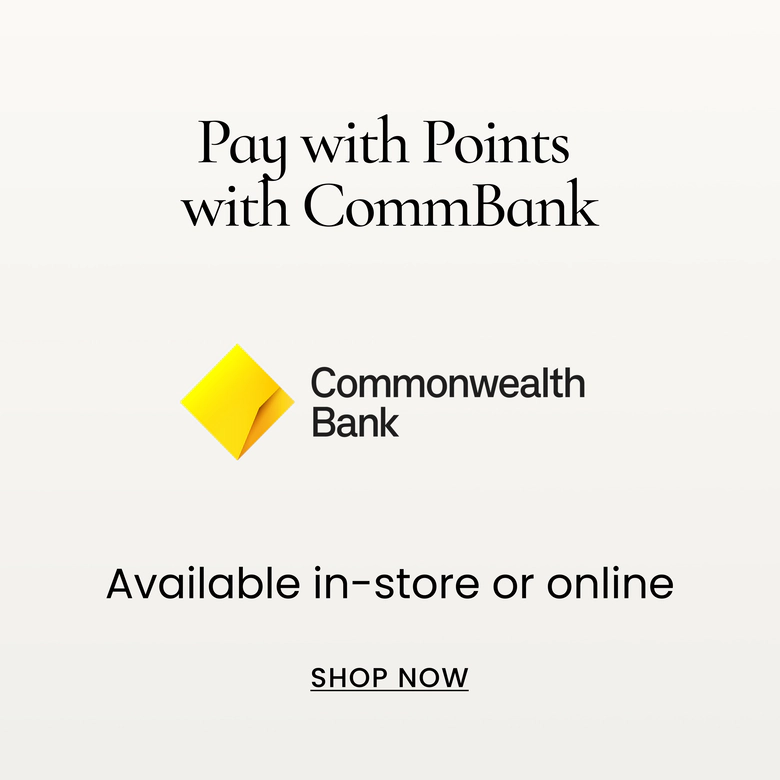 pay with points with CommBanl. Available in-store or online. Shop now