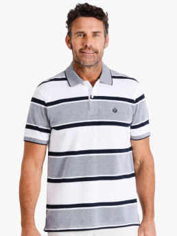 Men s Polos Slim Fit Stripe Sports Polo Shirts More MYER