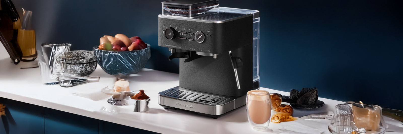 Click here to shop the KitchenAid Semi Automatic Espresso Machine