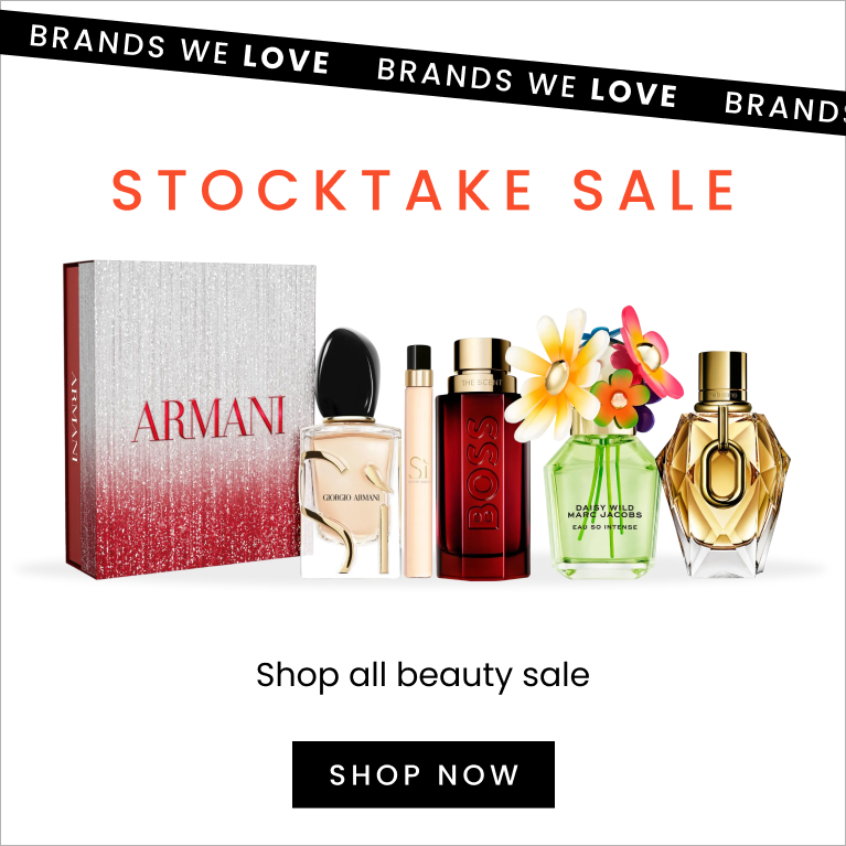 Stocktake sale Brands We Love on now,​ click here to shop beauty offers.