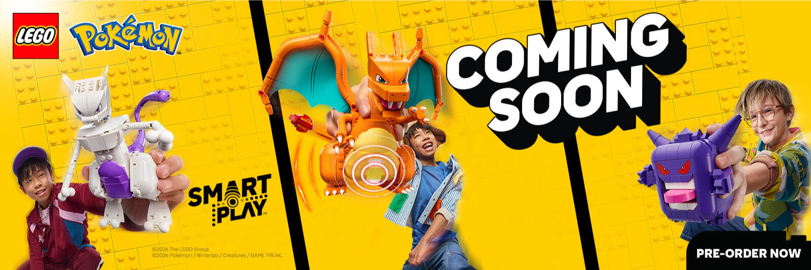Pokemon LEGO®. Smart play Coming Soon