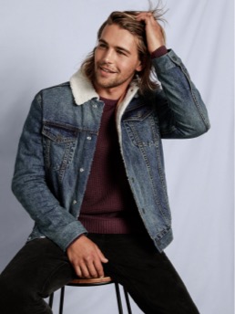 myer mens denim jacket