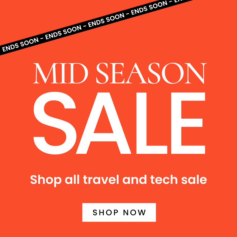 Mid season sale ends soon. Shop all travel and tech sale. Shop now.