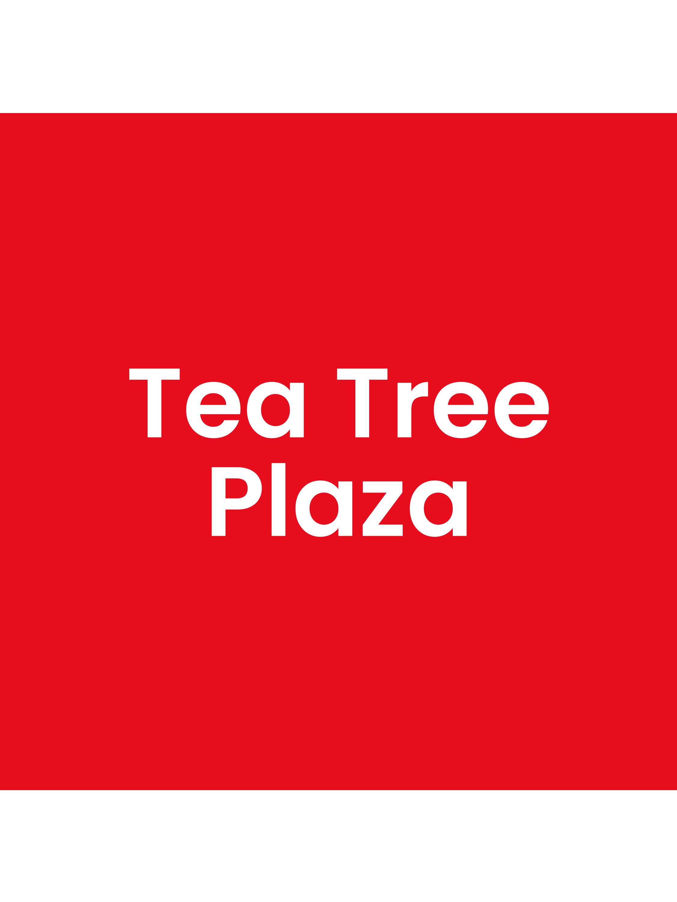 Find Your Store Map for Tea Tree Plaza