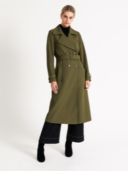 discount 77% NoName Long coat WOMEN FASHION Coats Print Multicolored M 