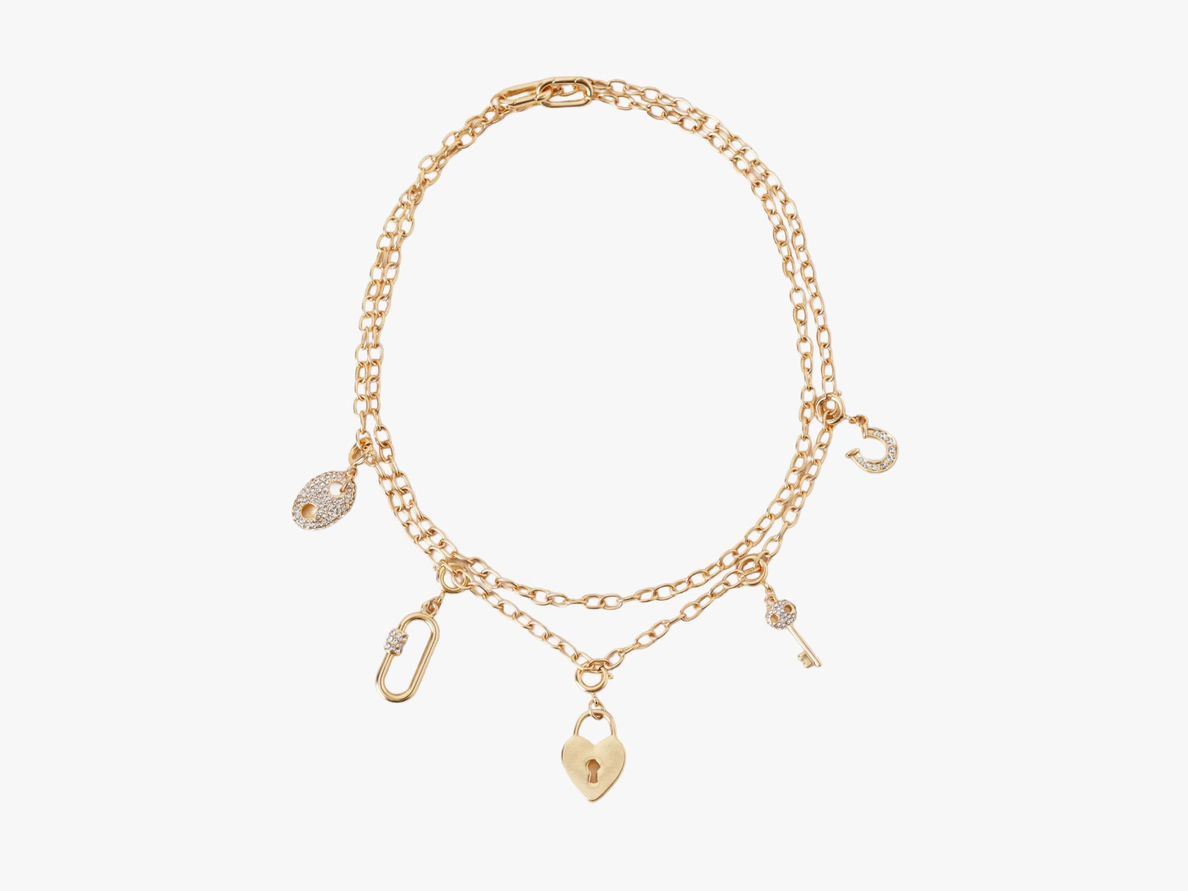 Click here to shop the Basque Charm Necklace Set in Gold