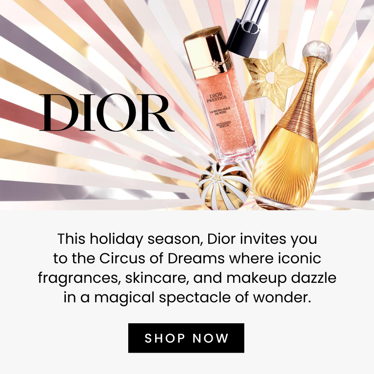 This holiday season, Dior invites you to the Circus of Dreams where iconic fragrances, skincare, and makeup dazzle in a magical spectacle of wonder. Click here to shop now.