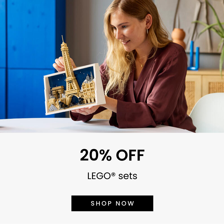 20% off selected LEGO® sets. Click here to shop now.
