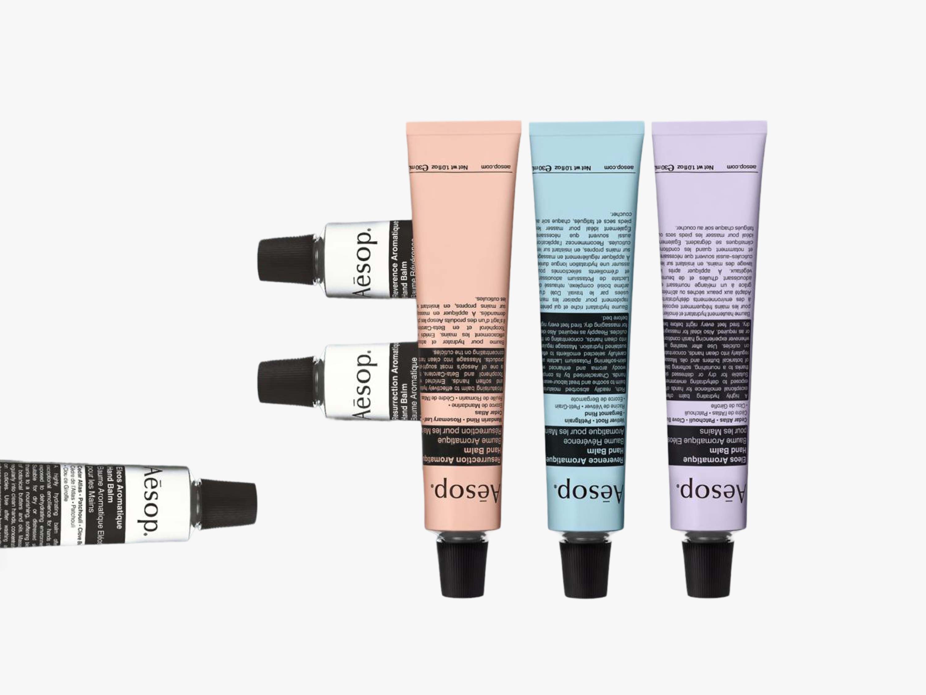 Click here to shop the Aesop Helping Hand Balm Trio