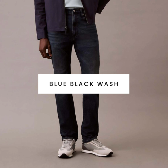 Men's black wash jeans. Shop now.