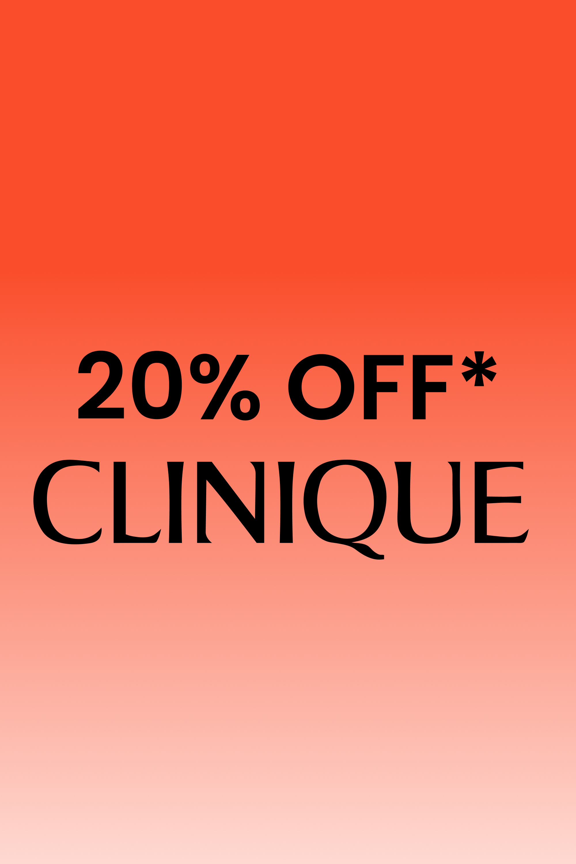 Click here to shop 20% off Clinique now.