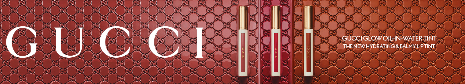 Gucci Glow Oil-In-Water tint. The new hydrating and balmy lip tint.