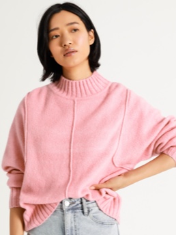 Womens Jumpers and knitwear STAUD Jumpers and knitwear STAUD Faux Fur-trimmed Cardigan in Pink 
