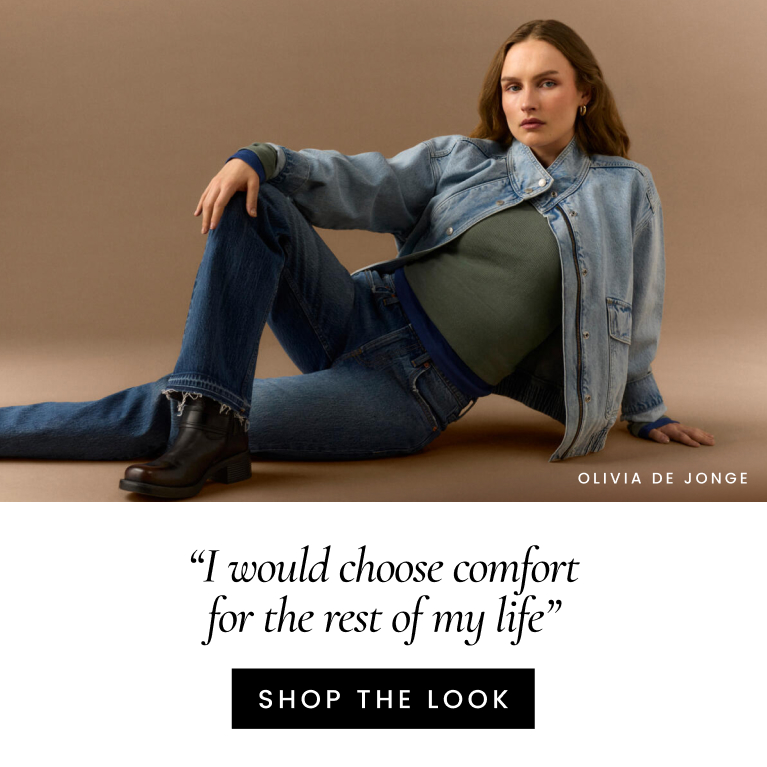 “I would choose comfort for the rest of my life”. Olivia De Jonge. Shop the look