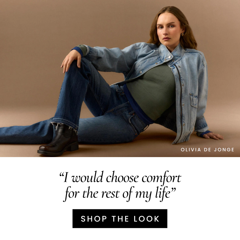 “I would choose comfort for the rest of my life”. Olivia De Jonge. Shop the look