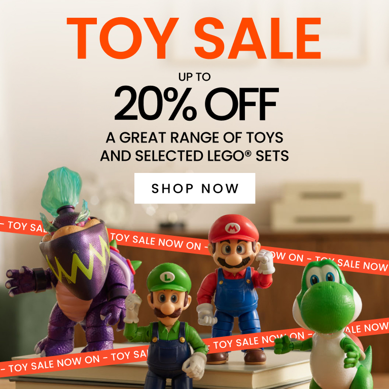 Up to 20% off a great range of toys and selected LEGO® sets