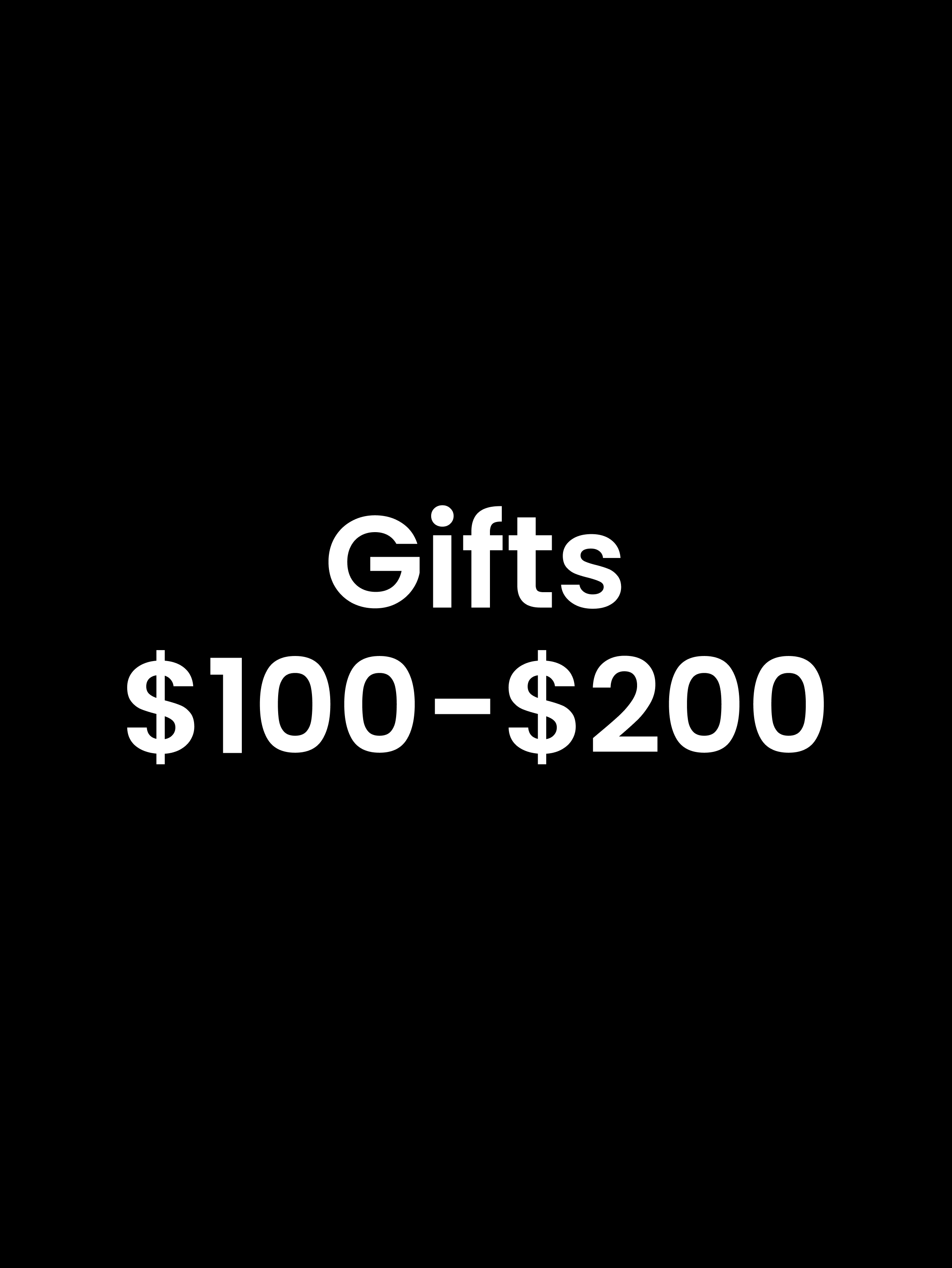 Gifts $100-$200