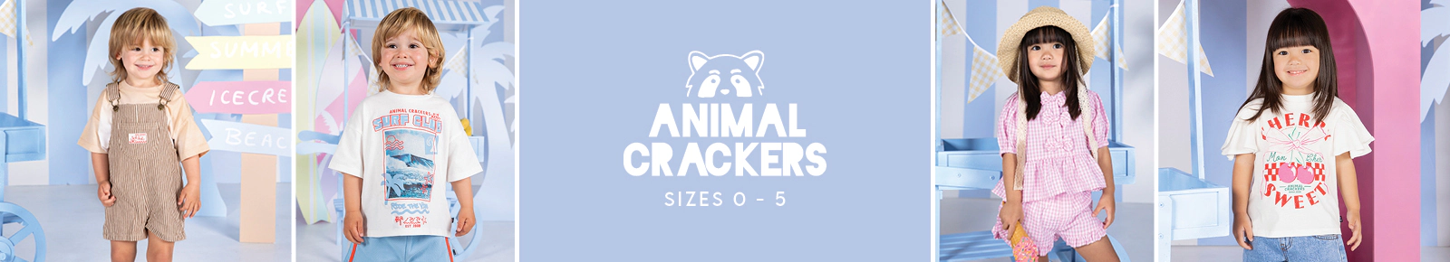 Animal Crackers
Size 0 - 5