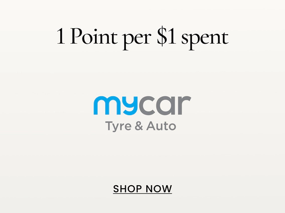 1 Point per $1 spent
SHOP NOW