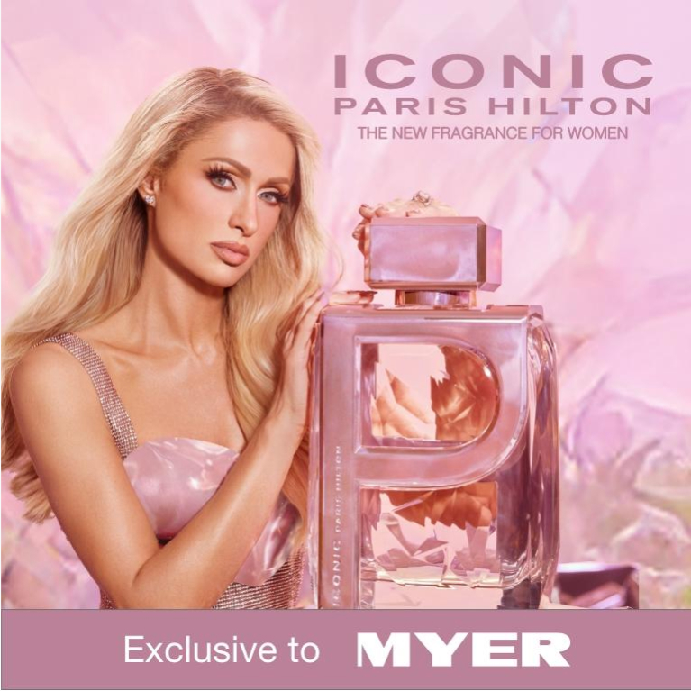 Iconic by Paris Hilton the new fragrance for women. Exclusive to MYER