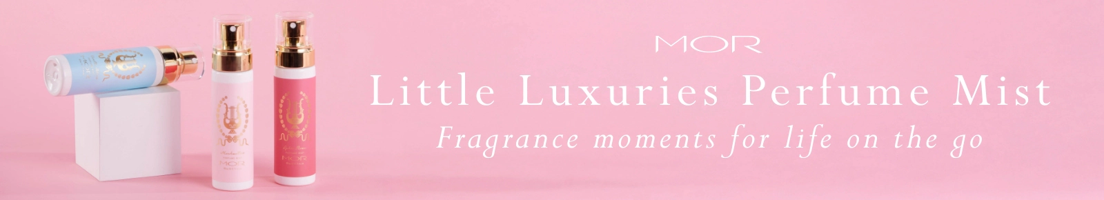 MOR Little Luxuries Perfume Mist. Fragrance moments for life on the go.