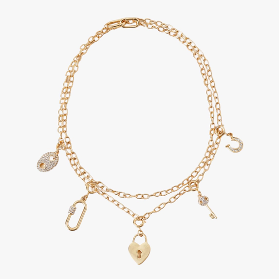 Click here to shop the Basque Charm Necklace Set in Gold