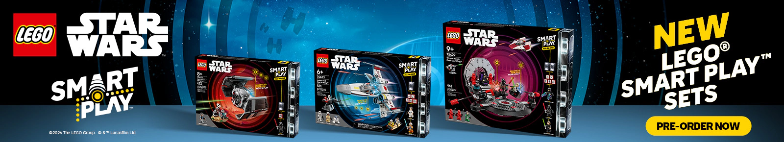 LEGO Star Wars. New LEGO smart play sets. Click here to pre-order now.