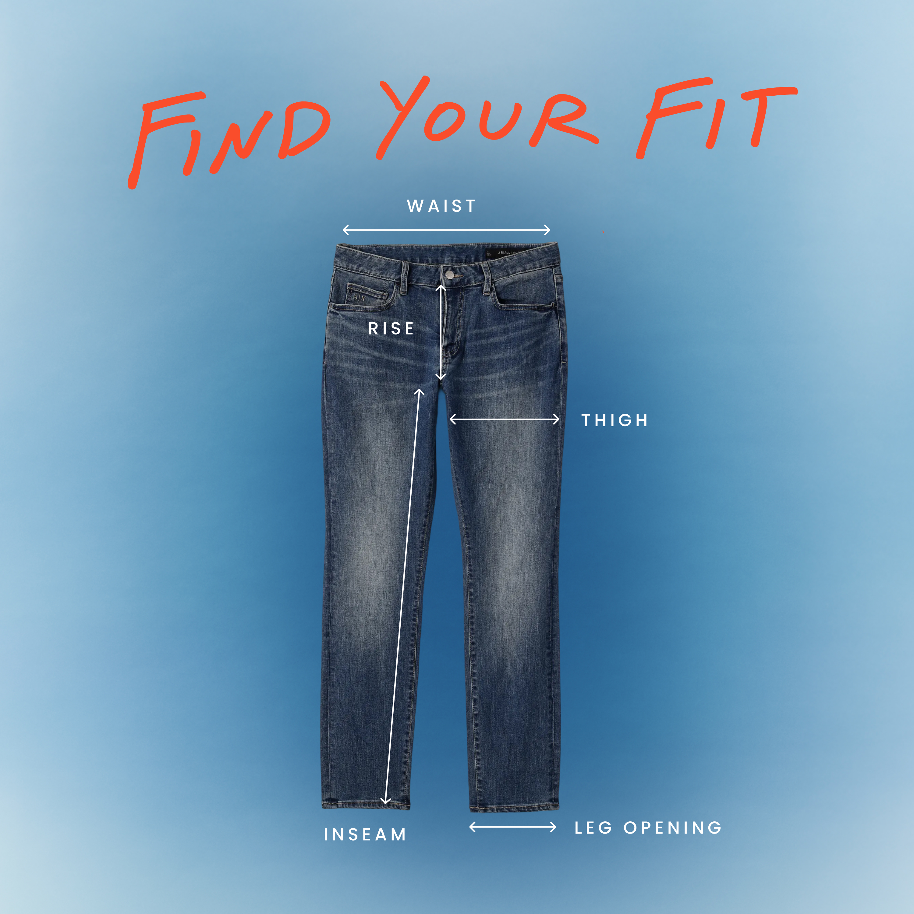 How to measure and fit your jeans