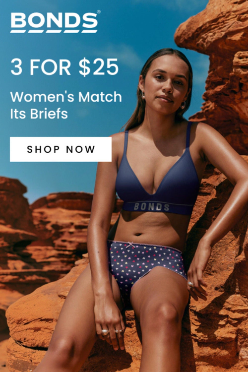 Bonds 3 for $25. Women's Match It Briefs Shop now
