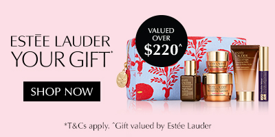 Receive your deluxe Estée Lauder 6-piece Gift when you spend $99 or more on Estée Lauder. Valued over $220. Click here to shop now.
